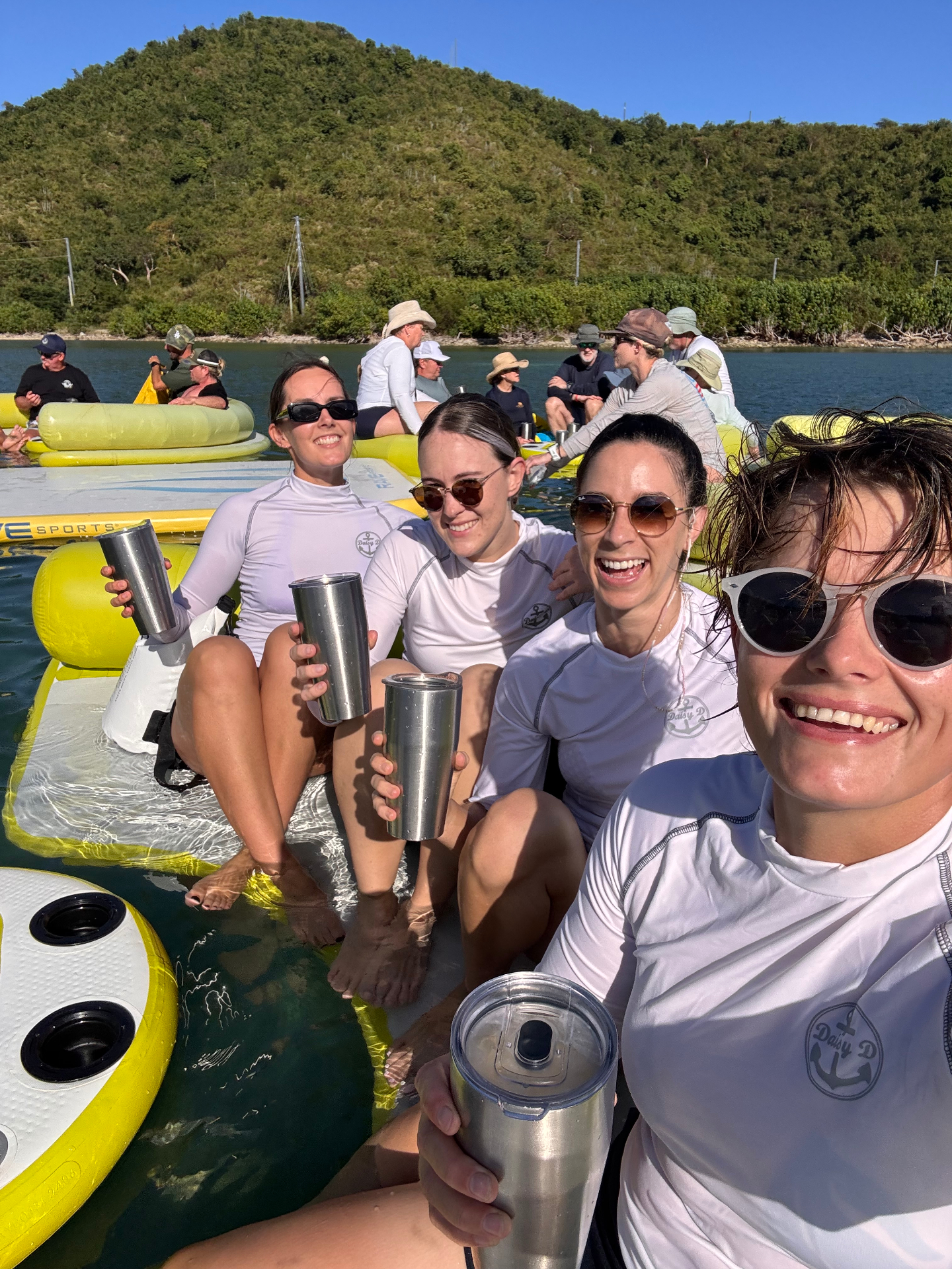 The Crew Atelier team on the water